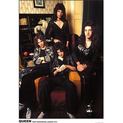 Plakát, Obraz - Queen - London 1974, 59.4 × 84 cm