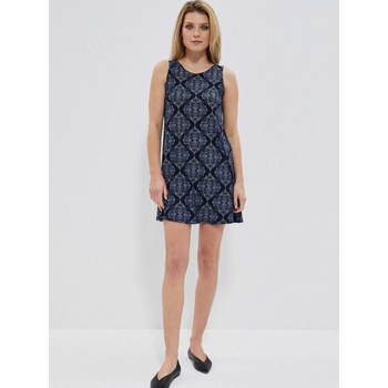Moodo Тъмно синя дамска шарена рокля Moodo Moodo | Sin | ЖЕНИ | XS