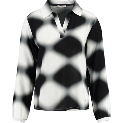 Key Largo Блуза 'MINERVA' черно, бяло, размер L