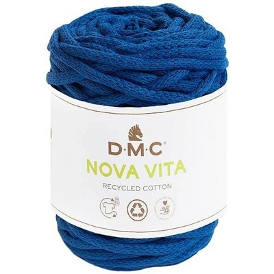 Šňůrková příze na makramé a háčkování NOVA VITA 12 od DMC 250g, královská modrá