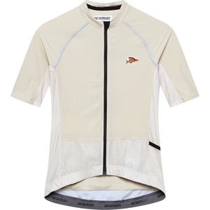CafÉ du cycliste Дамска фланелка с къс ръкав за колоездене CAFÉ DU CYCLISTE Women's Magda Cycling jersey - Chalk (156-3104-0112)