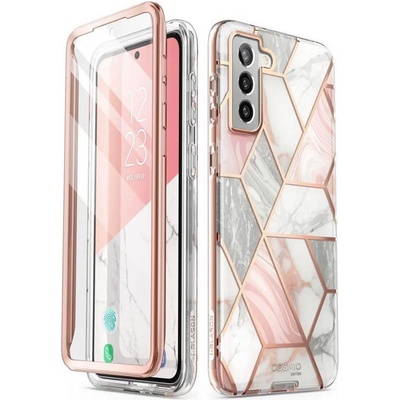 SUPCASE Дамски Калъф за Samsung S21 FE, Supcase Iblsn Cosmo Marble, Розов (843439113305)