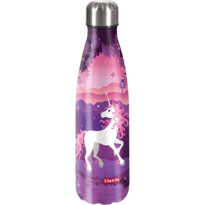 Step By Step Izolovaná láhev na nápoj z nerezové oceli 500 ml Jednorožec Nuala