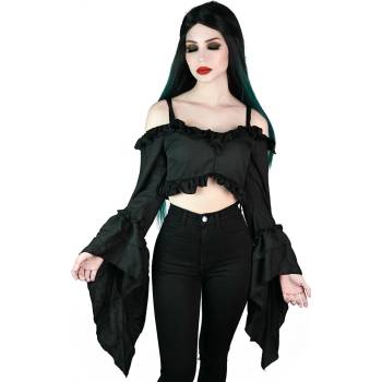 Image 1 of KILLSTAR дамска тениска с дълъг ръкав (топ) KILLSTAR - Теса Terror Chiffon Top - KSRA003494