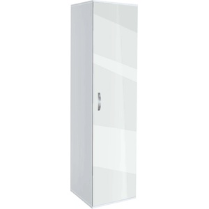 Bogdan Furniture G Еднокрилен гардероб Мебели Богдан, модел BM-Ava 1, бял гланц