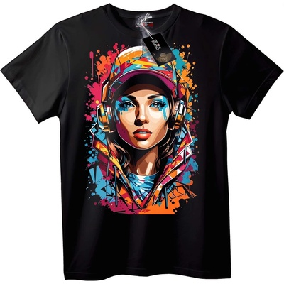 NOONEBRAND Тениска Наситени Слушалки Изкуство - XS, White
