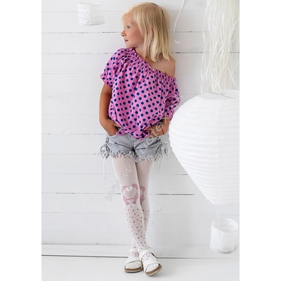 Knittex Pančuchové nohavice Fox 3D milk rose