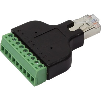 LogiLink Адаптер на Logilink RJ45 мъжки към 8 пинов конектор с винт
