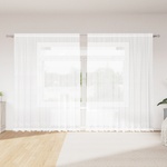 vidaXL Перде от дантела Бяло 200 x 300 cm Полиестер (4107780)