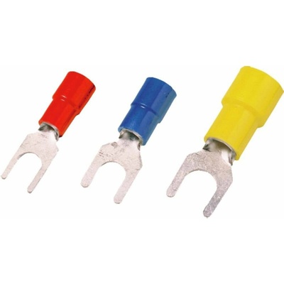 Weidmüller 1491270000 vidlicové káblové oko 4 mm² 6 mm² Ø otvoru=3.6 mm čiastočne izolované žltá 100 ks Piece