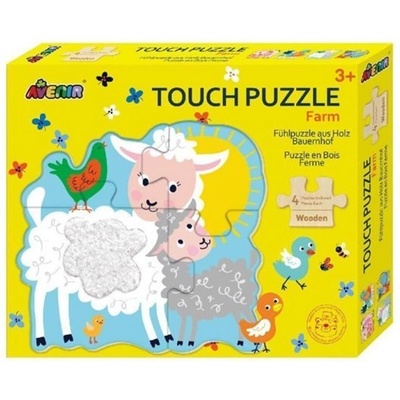 AVENIR Дървен пъзел Avenir - Докосни и усети, Ферма (PZ195059)