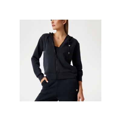 Guess Olympe Full Zip Hoodie čierna