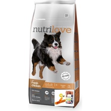 Nutrilove Adult L dog s čerstvým kuřecím 12 kg