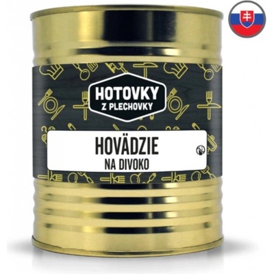 Hotovky z plechovky Hovězí na divoko 0,8 kg – Hledejceny.cz