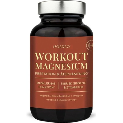 Nordbo Workout Magnesium 90 kapsúl