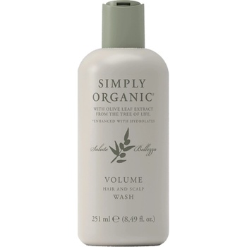 Simply Organic Volume Hair & Scalp Wash šampón pre objem vlasov a osvieženie pokožky hlavy 251 ml