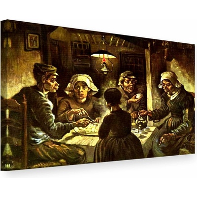 Obraz na plátne Vincent van Gogh - Jedáci zemiakov - 20x30 cm