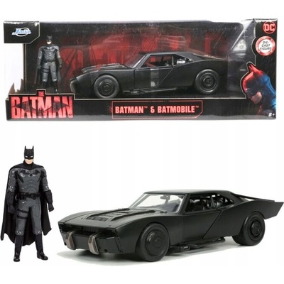 Jada Toys The Batman 2022 Diecast Model 2022 Batmobile s figurkou Batmana 1:24