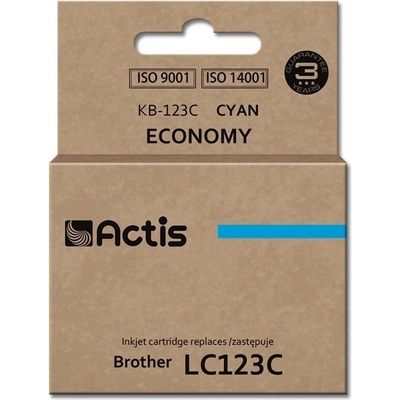 KB-123C ink (replacement for Brother LC123C/LC121C; Standard; 10 ml; cyan) (KB-123C)