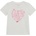 GUESS Бяла тениска за бебе момиче с розов надпис Guess