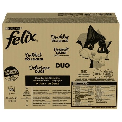 FELIX Fantastic DUO Mix Venkovské chutě v želé 120x 85 g