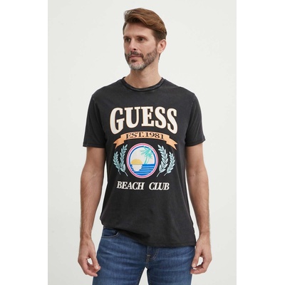 Guess Памучна тениска Guess в черно с принт M4GI57 K9RM1 (M4GI57.K9RM1)