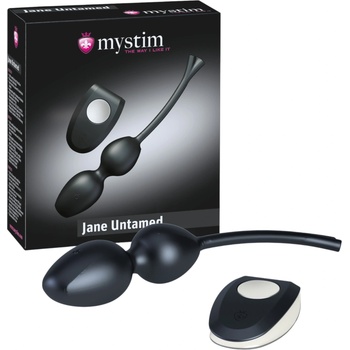 Image 1 of Mystim Jane Untamed - вибриращи гейша топчета дуо (черни)