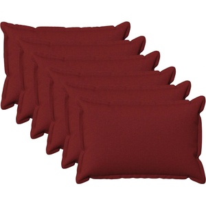 vidaXL Калъфка за възглавница 6 pcs HOUTEN Виненочервен 50 x 70 cm (919420)