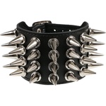 Black & metal Гривна с шипове 4 - bwz-549
