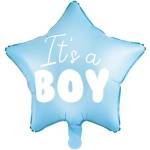 Party Deco Фолиев Балон Звезда с Надпис "It's a Boy (FB22P-001J)