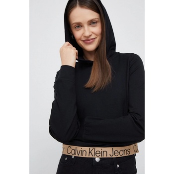 Calvin Klein Jeans Logo Tape Milano Hoodie Black