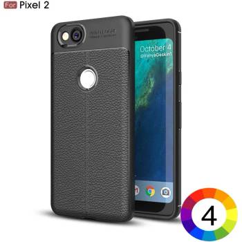 Image 1 of Google Pixel 2 Удароустойчив Litchi Skin Калъф и Протектор