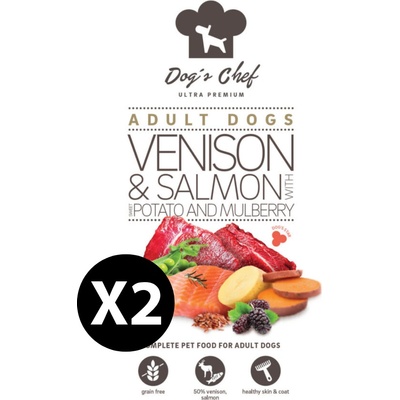 Dog's Chef Venison & Salmon With Sweet Potato & Mulberry 2 x 12 kg
