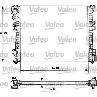 Chladič, chlazení motoru VALEO 731166