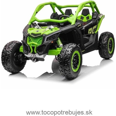 Beneo Elektrické autíčko Can-am Maverick zelený dvojmiestne