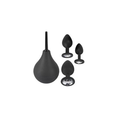 ORION Black Velvets Анален комплект със силиконов душ (P25006)