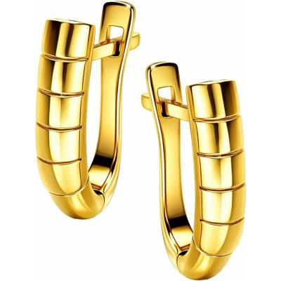Zlaton Visací náušnice žluté zlato se zdobením 1.6cm 2.2g 000422304250