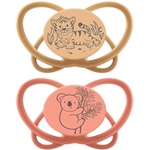 NIP Бебешка залъгалка NIP Green - My Butterfly, 5-18 м, 2 броя, тигър/коала (4000821426894) - baby