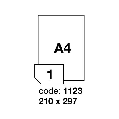 Rayfilm R0119.1123A samolepící A4 210x297mm bílé lesklé laser 100 listů – Zboží Dáma