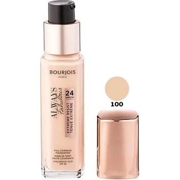 Bourjois Krycí make-up Always Fabulous 24h Extreme Resist Full Coverage Foundation 100 30 ml