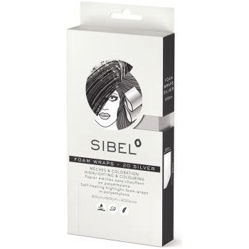 Sibel Highlight Foam Wraps Silver 20 x 9,5 cm 200 ks