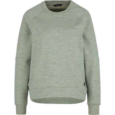 Stoic Дамски вълнен пуловер Stoic Women's MerinoFleece335 MMXX. Lulea Crew Merino jumper - Sage Grey Melange - размер 3XL (105-5557-0217)