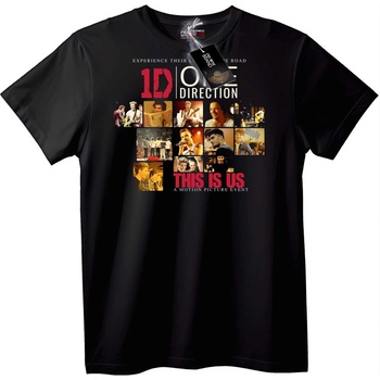 NOONEBRAND Тениска This Is Us на One Direction - 7XL, Black