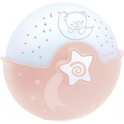 Infantino Прожектор с успокояваща светлина 3 в 1 Infantino - Розов (IN302051)