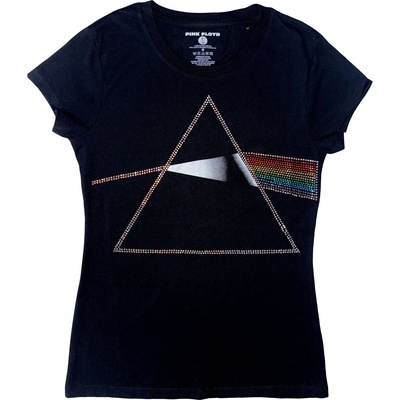 Pink Floyd Dark Side of the Moon Embellished Black M Дамски Риза (PFTEE154LB02)