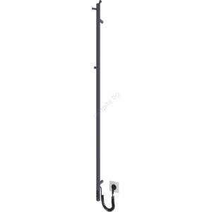 Mario Radiators Радиатор за баня RAY 35W/230V 150x30 см IP44 неръждаема стомана/антрацит (MR0050)