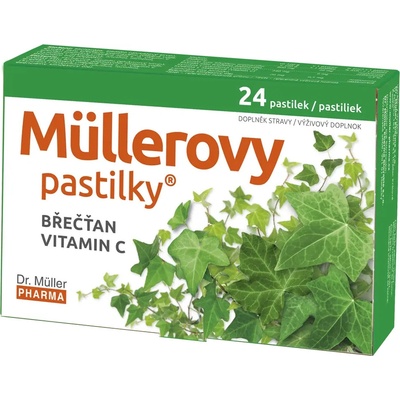 Dr. Müller Pharma Müllerovy pastilky s břečťanem 24ks