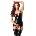 Rimba Latex Play Corset with Zipper in Front Black S