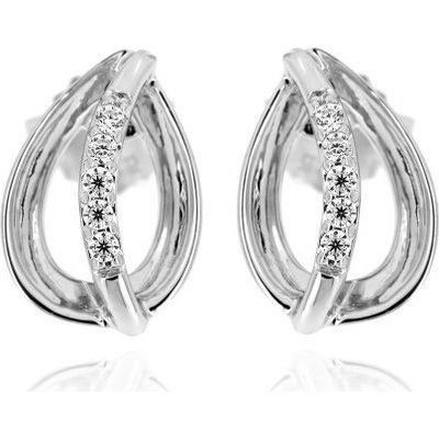 Zlatnictví U Kostela náušnice kapky se zirkony 10063