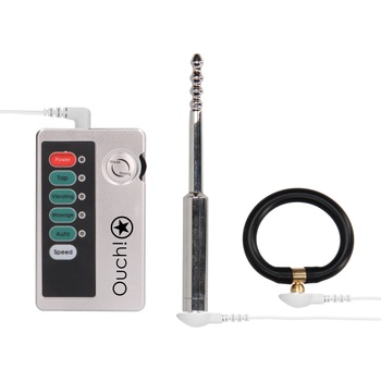 Image 1 of Ouch! E-stim Urethral Sounding Set Small Silver